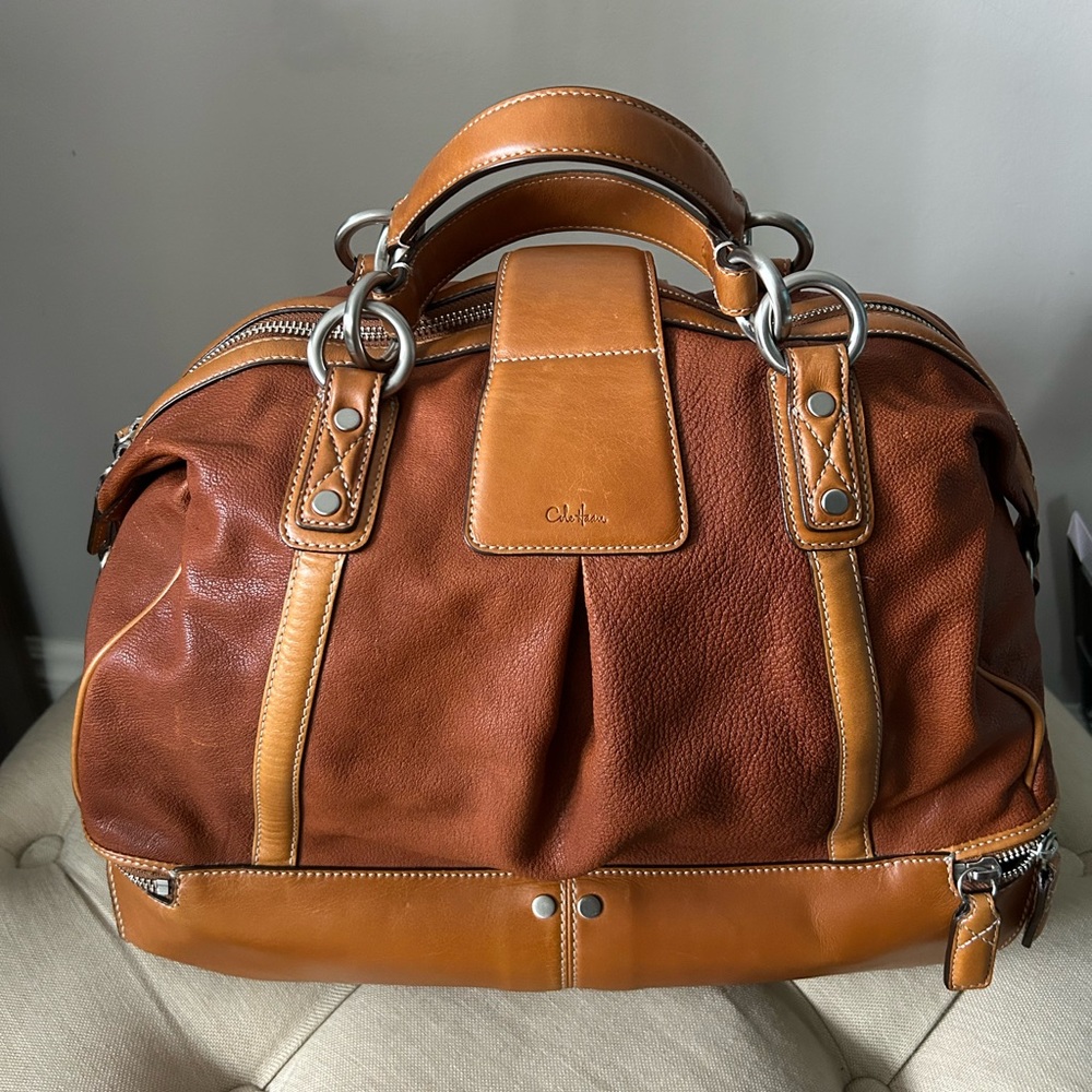 Cole Haan Leather Two Tone Bag